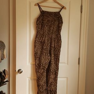 Animal print jumpsuit